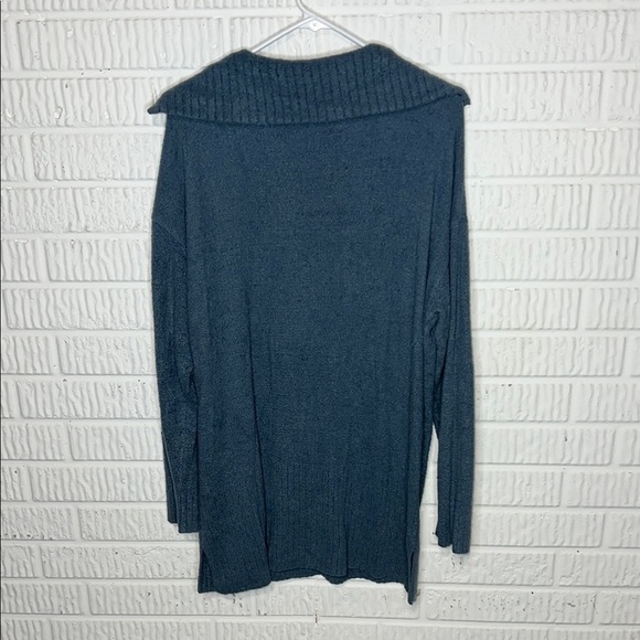 Barefoot Dreams Blue quarter zip sweater - Picture 2 of 3